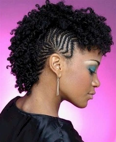 braided mohawk styles for black females